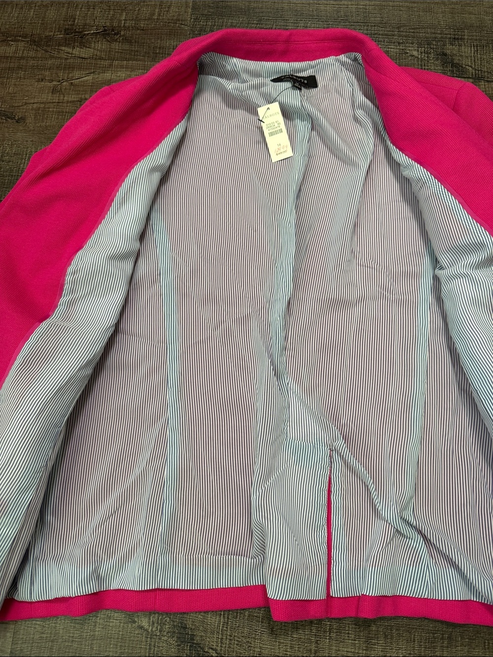 Talbots NWT Hot Pink Double-Button Blazer - Picture 4 of 8
